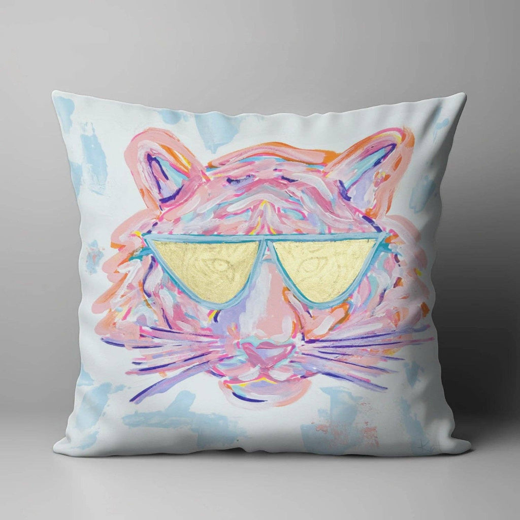 Pastel Tiger Art Pillow