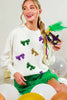 Bow Embroidered Knitted Sweater