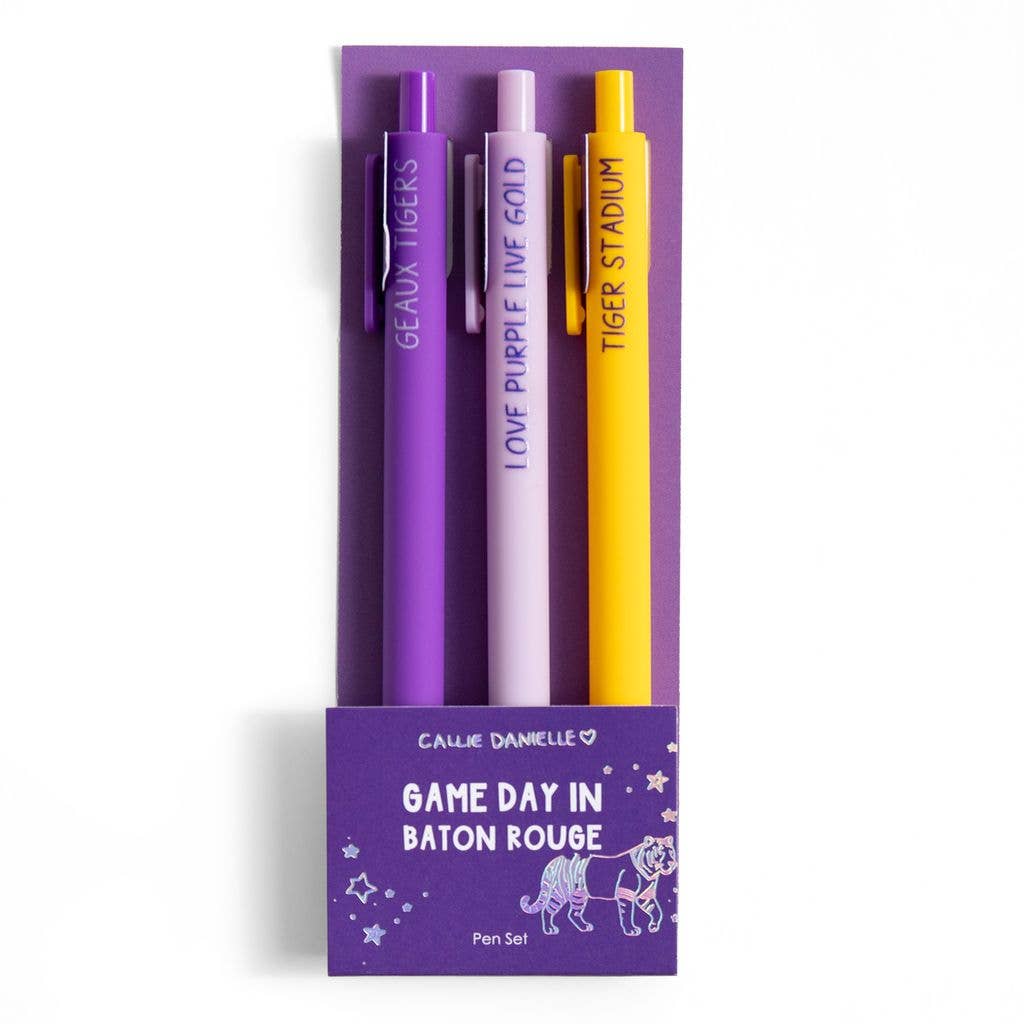 Baton Rouge Game Day Football Pen Set