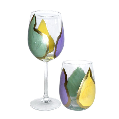 Mardi Gras Oyster Glassware