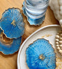 Rose & Gold Geode Resin Coaster Set
