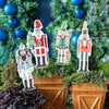 Songbird Grove Collection - Mini Nutcracker Garden Stakes