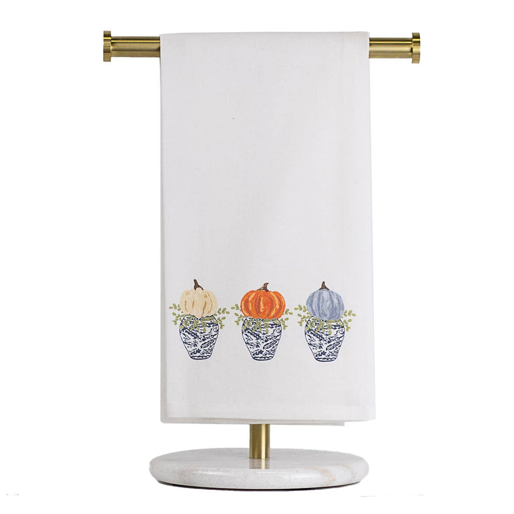Pumpkin Topiary Tea Towel