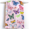 Pink Butterflies Tea Towel
