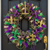 Hand-Beaded Metal Crown Table Ornament