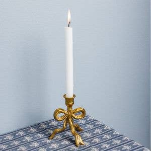 Gold Bow Candleholder