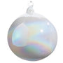 Iridescent Blown Glass Ball Ornament