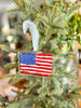 Acrylic American Flag Christmas Ornament