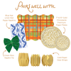 Fall Plaid Scalloped Rectangle Paper Placemats