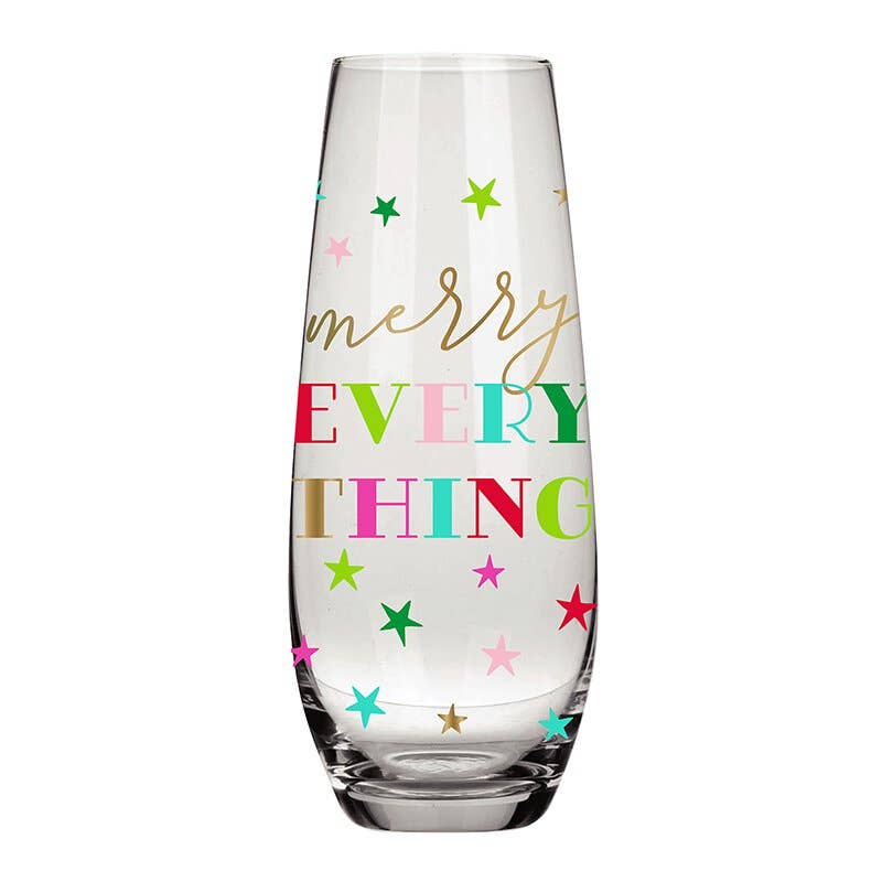 Merry Everything Champagne Glass