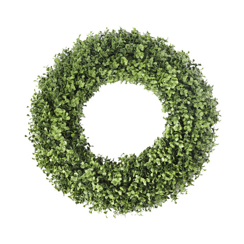 Faux Boxwood 19” Round Wreath