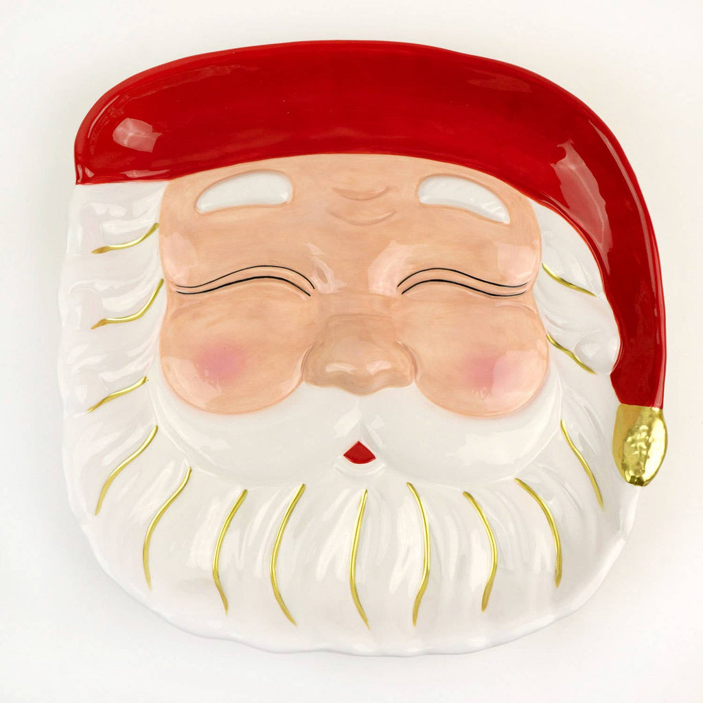 Red Santa Platter