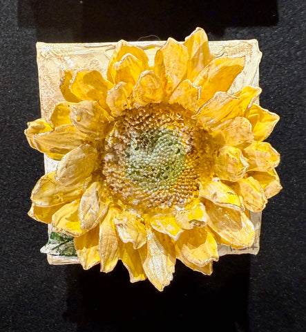 Sunflower Clay Canvas Art