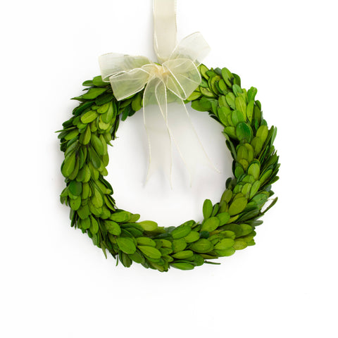 Preserved Mini Boxwood Wreath
