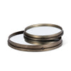 Iron Frame Mirrored Trays, Set of 2