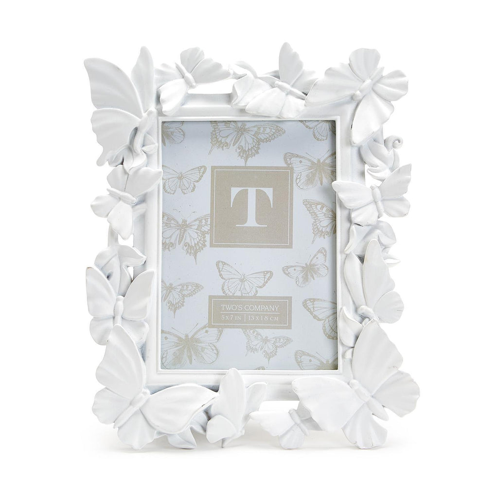 White Butterfly Frame