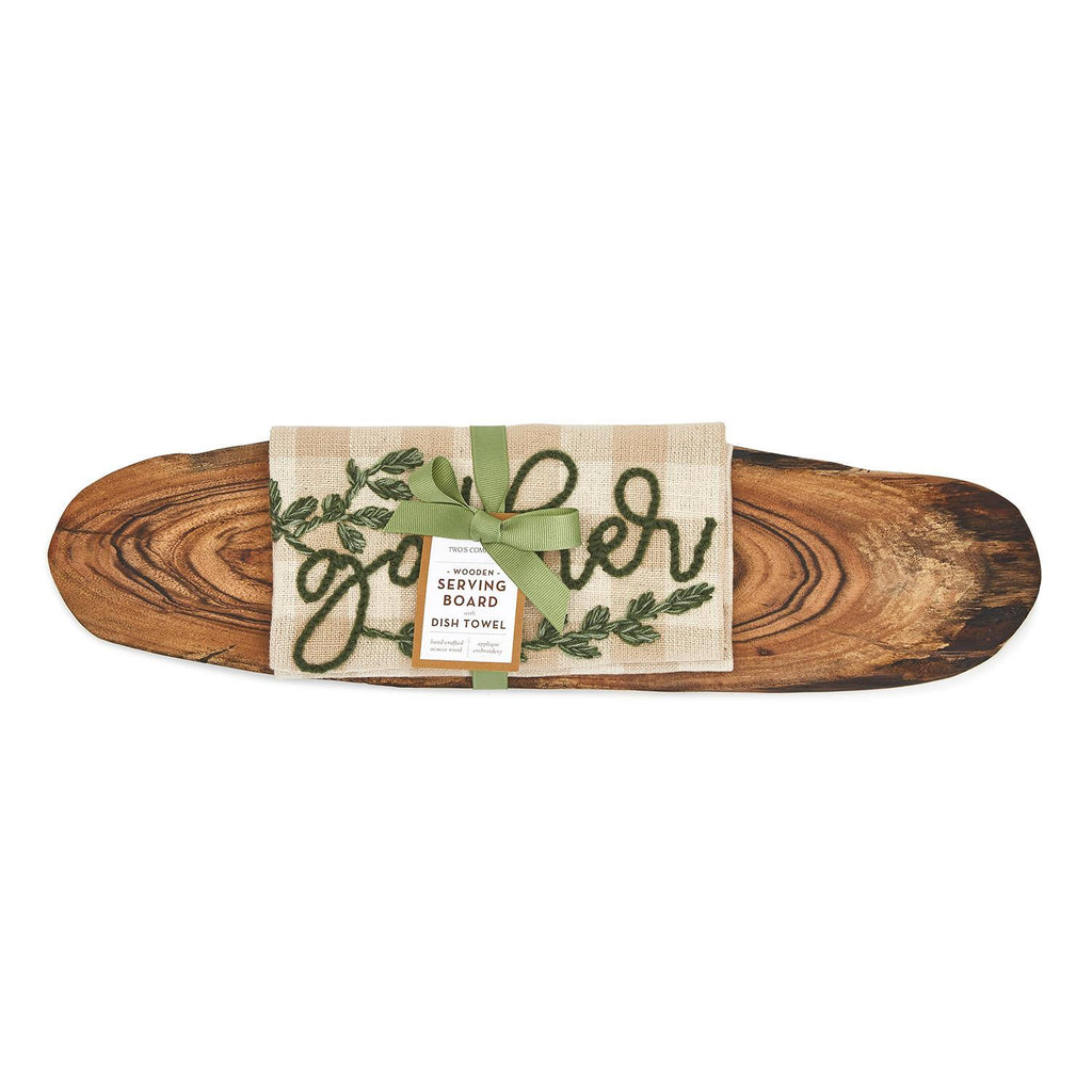 Gather Serving Board with Towel