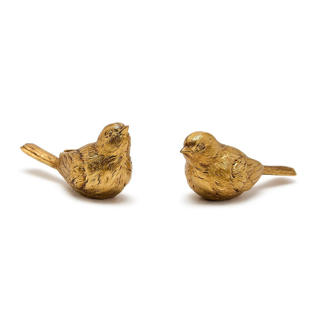 Set of 2 Golden Birds