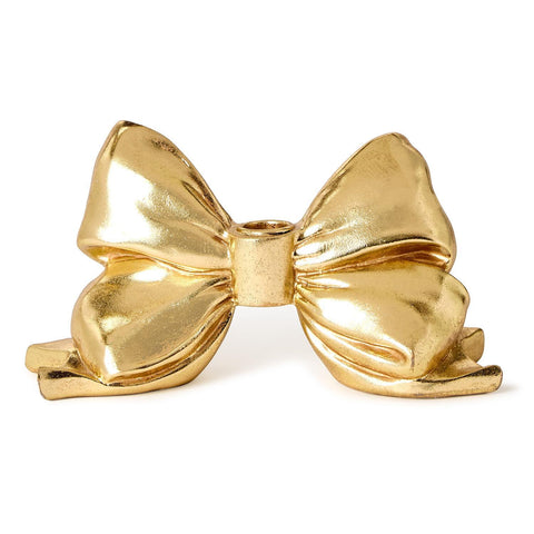 Gold Bow Candleholder