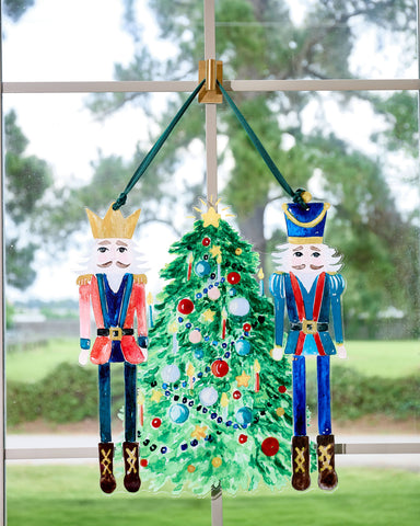Christmas Nutcrackers Acrylic Door Hanger