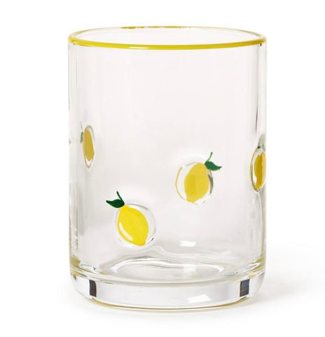 Lemon Double Ole Fashion Glass