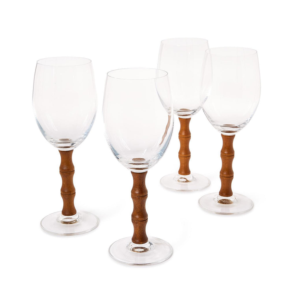 Faux Bamboo Wine Glass