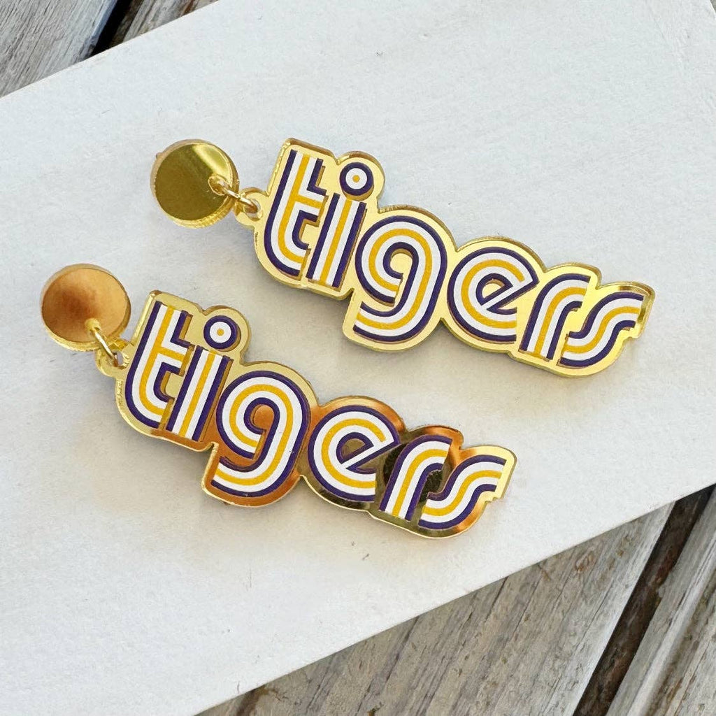 Tigers Acrylic Earrings