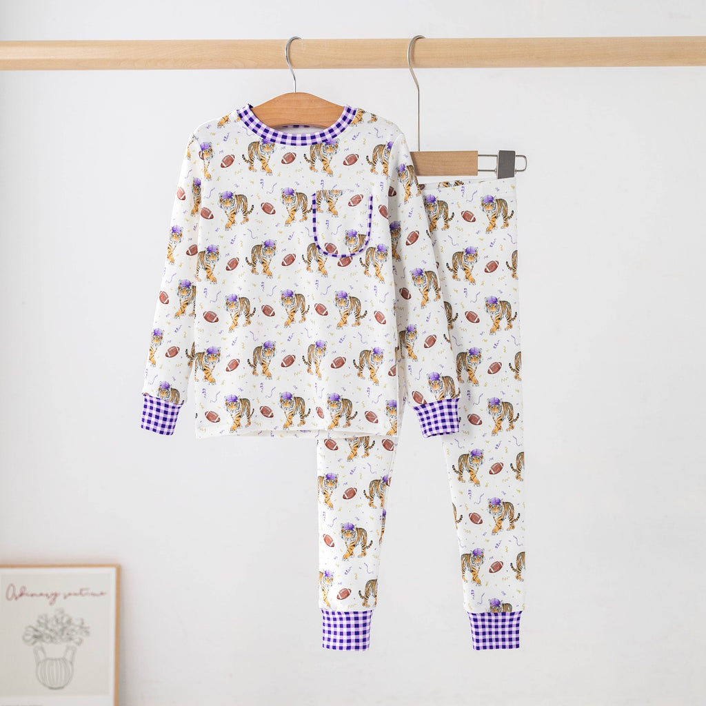 Kickoff in Louisiana Organic Cotton Kids Pajamas