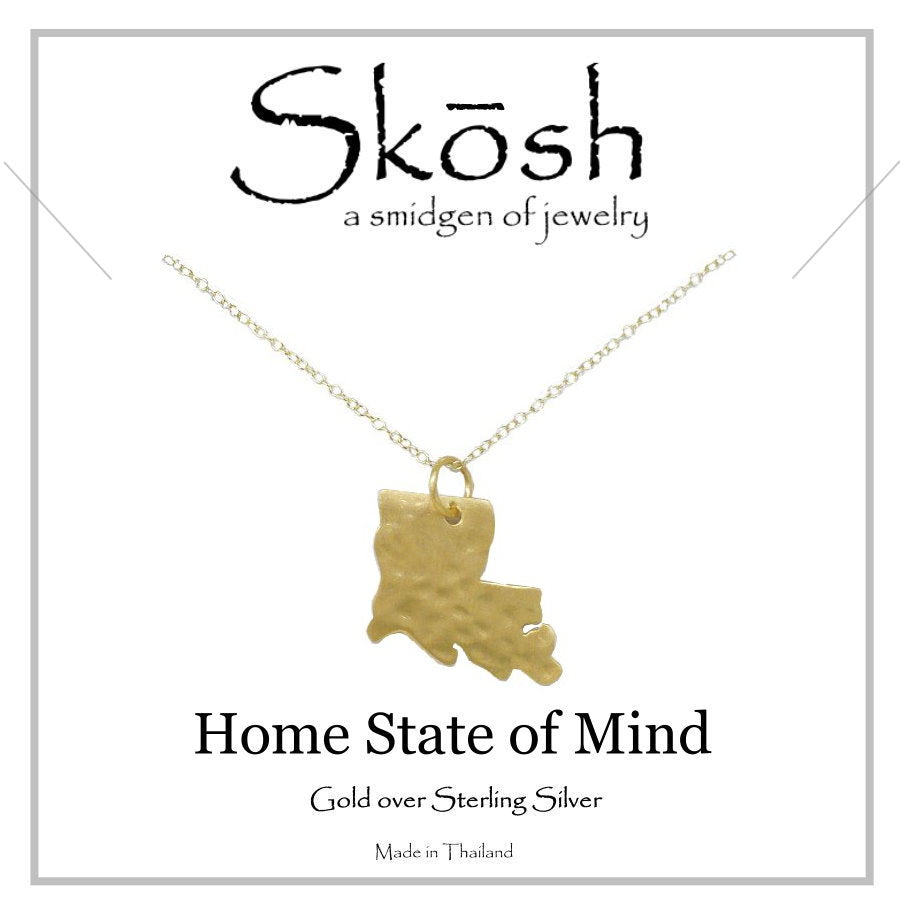 Home State of Mind Louisiana State Necklace