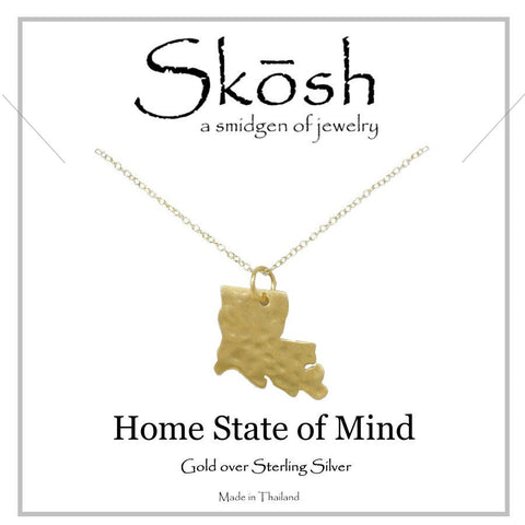 Home State of Mind Louisiana State Necklace