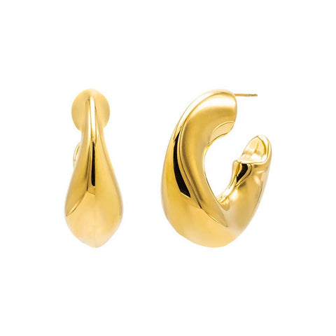 Solid Twisted Hoop Earring