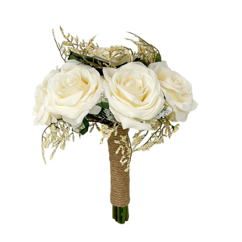 White Rose Wedding Bouquet
