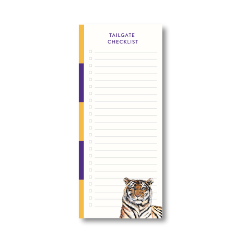 Gold + Purple Tiger Notepad