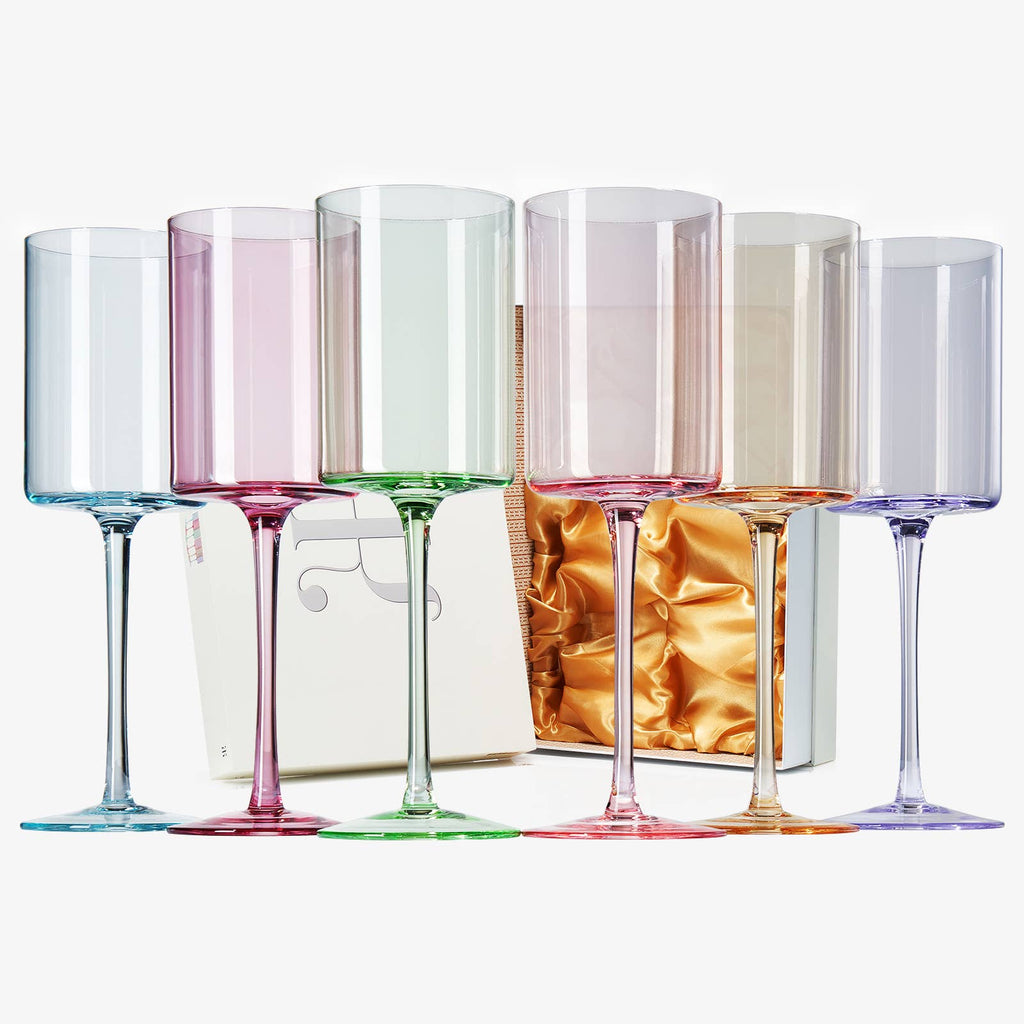 Colors Crystal Wine Glass