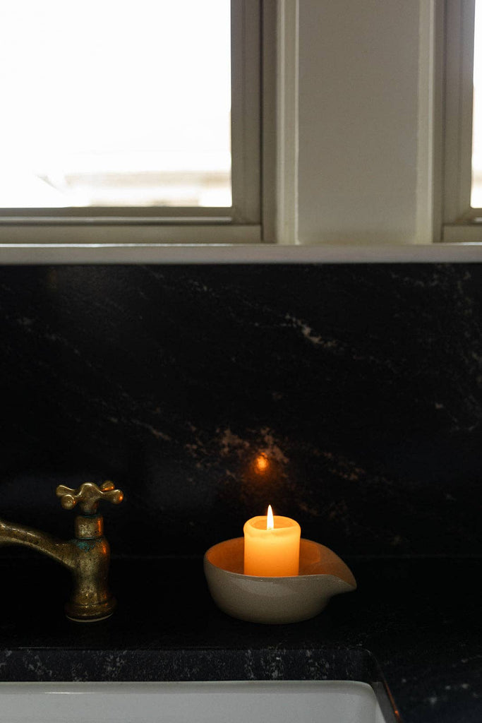 The Hand-Poured Pillar Candle
