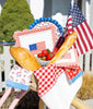 Gingham Flag Paper Plates