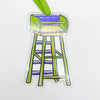 Mardi Gras Ladder Acrylic Ornament - Carnival New Orleans