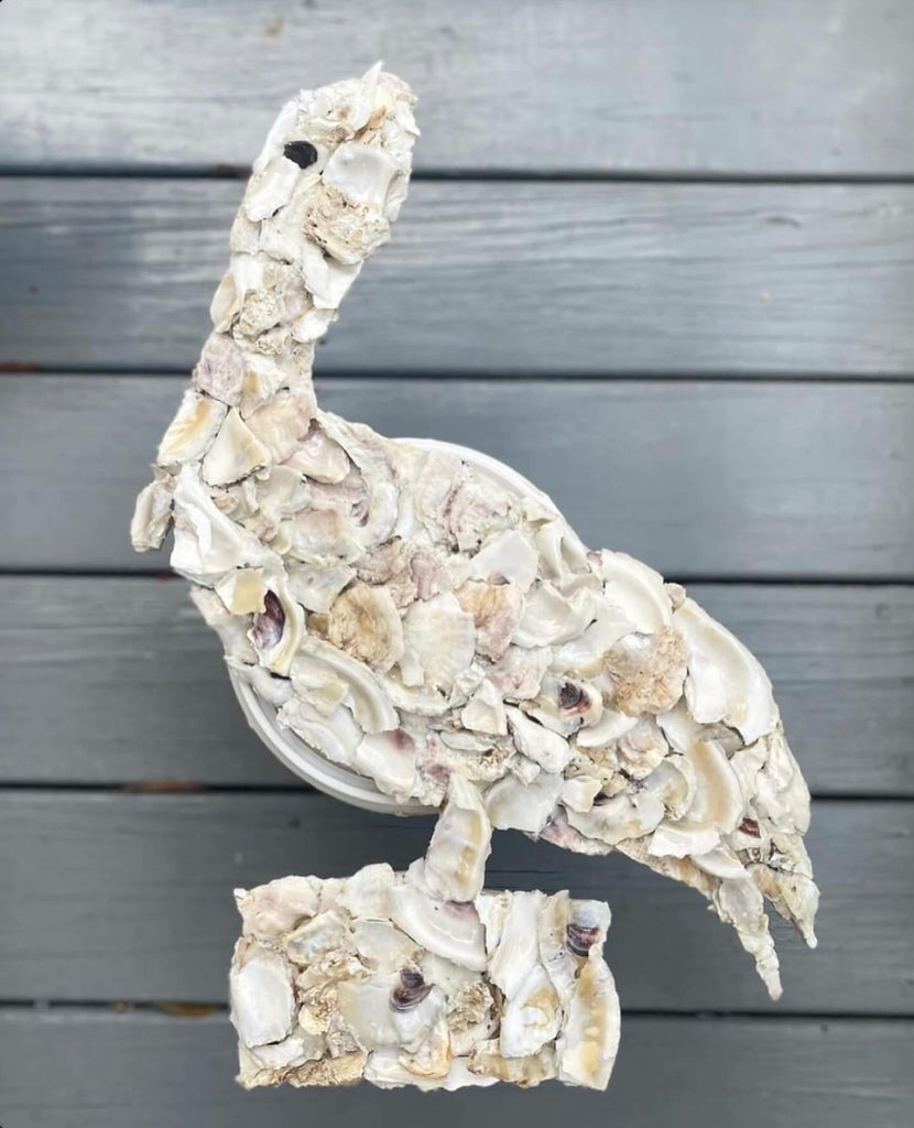 Oyster Art Pelican Door Hanger