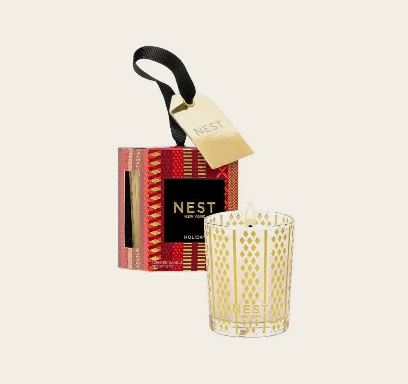 Nest Holiday Candle Ornament