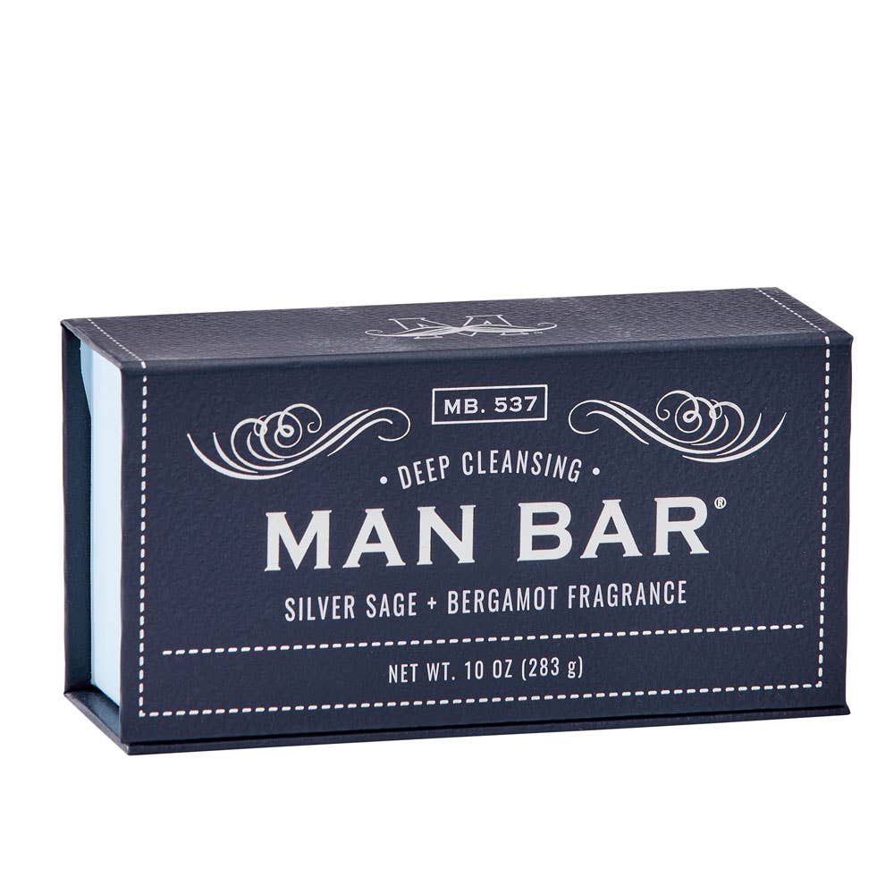 Man Bar Soap - Silver Sage & Bergamot Man Bar