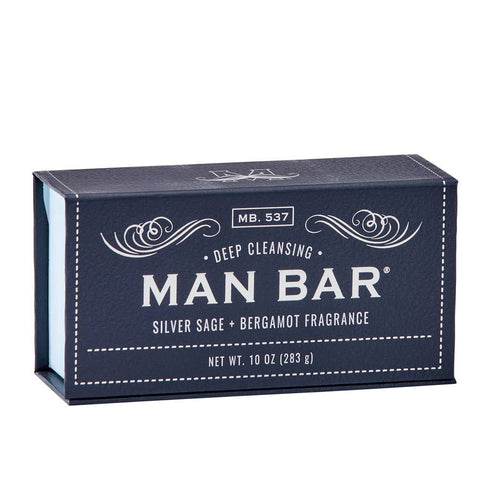 Man Bar Soap - Silver Sage & Bergamot Man Bar