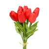 White Real Touch Tulip Bunch