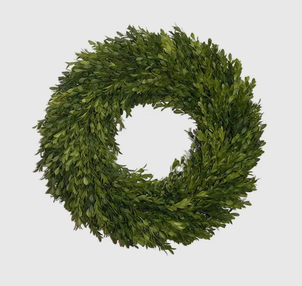Round Faux 18” Boxwood Wreath