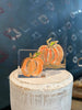 Large Pumpkin Lucite Block