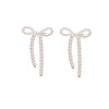 Pearl Beaded Drop Stud Earring