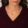CZ Bezel Station Necklace