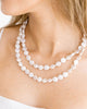Susan Shaw - Double Strand Coin Pearl Necklace