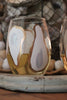 Stemless Oyster Confetti Glasses