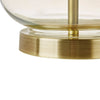 Clear Gold Glass Table Lamp