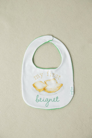 My First Beignet Cotton Bib